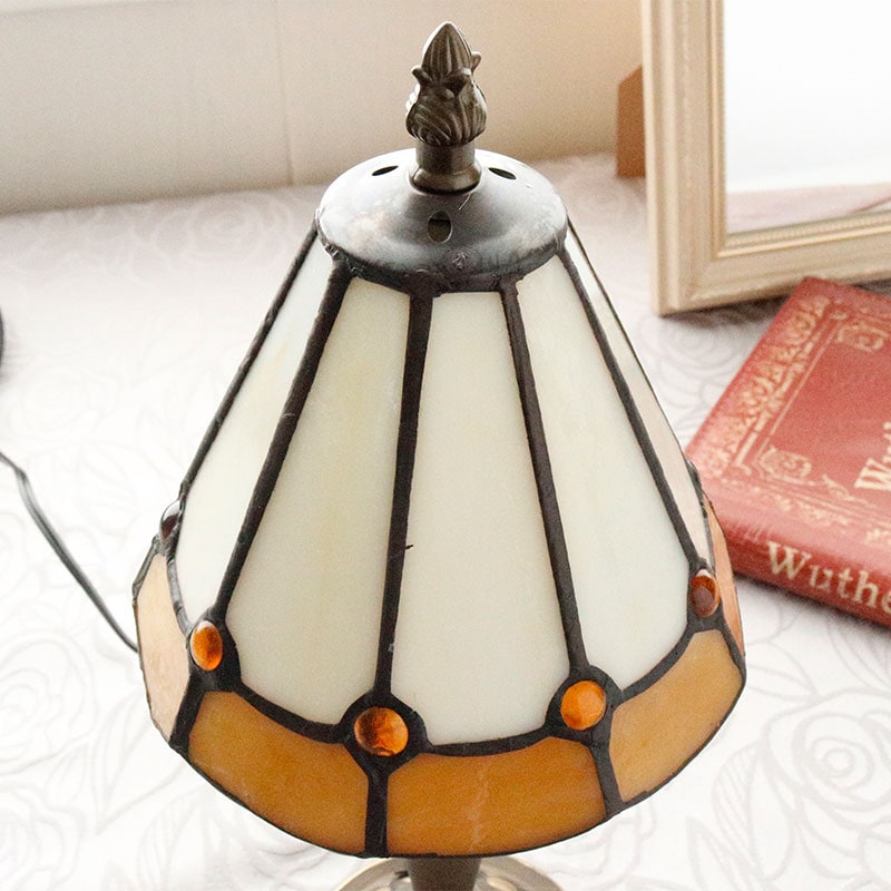 アンティーク調 ステンドグラスランプ 40W E17