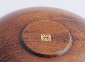 静寛 栃3.5丸茶托（すり漆）｜山中塗のうつわ｜和食器通販 じろや