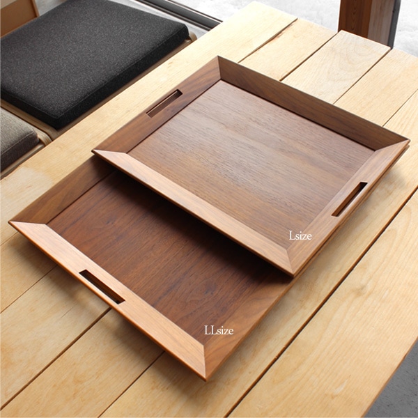 フロアトレイ L （シナ&アガチス）」木の大容量食器トレー・お盆/北欧