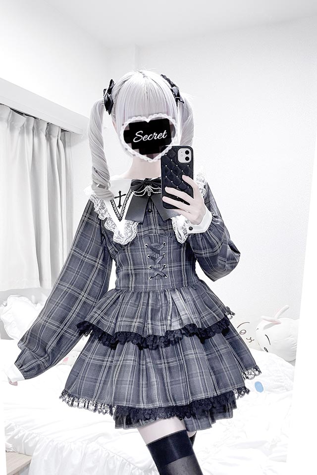 MA*RS】【2点SET】クロス刺繍3段フリルセットアップ - グレー size-F