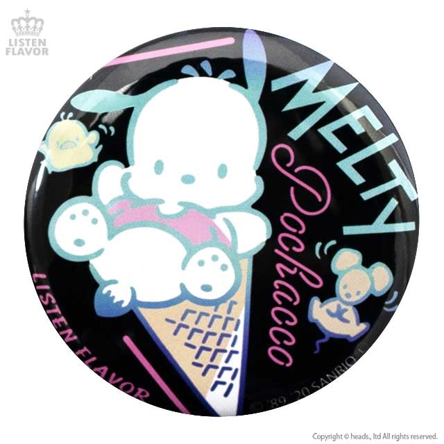 ときめきマイメロディ缶バッジ（57mm） ／マイメロディ×リッスン