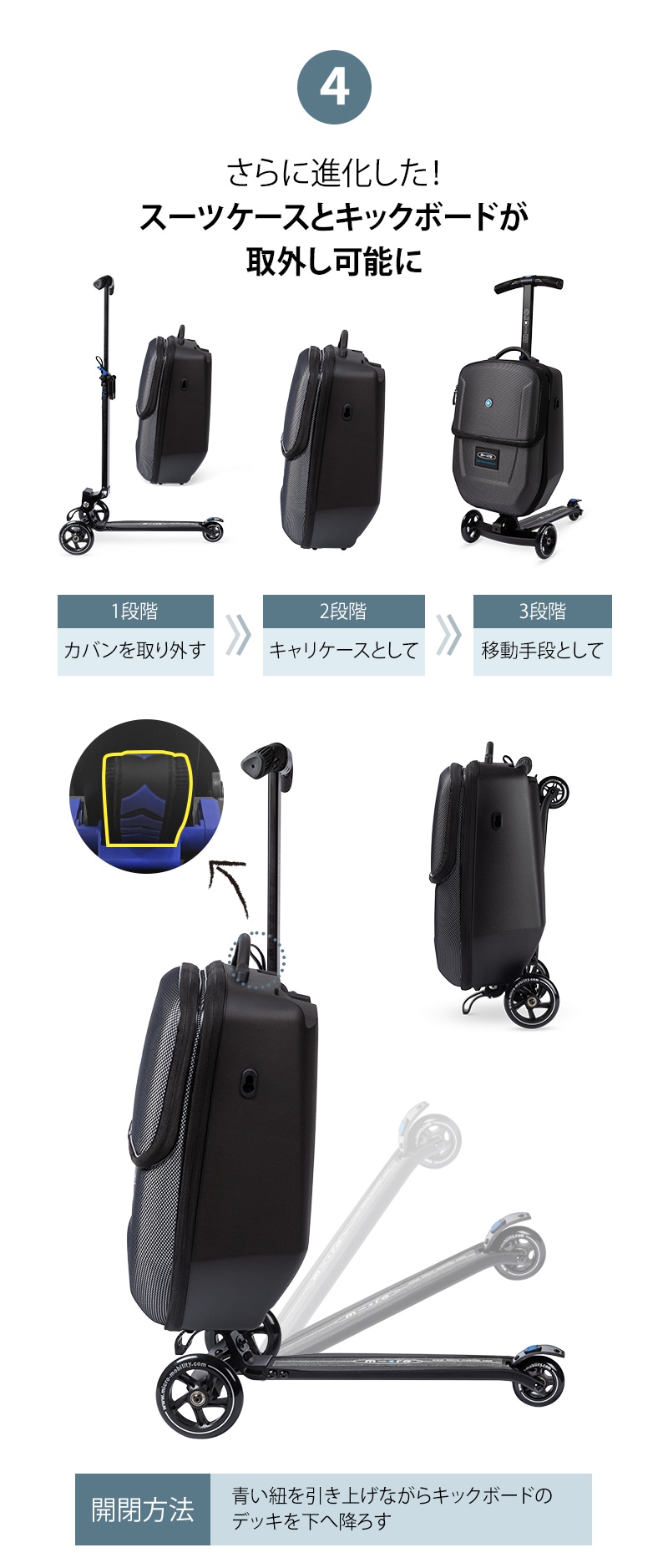 マイクロ ラゲッジ ブラック 4.0☆2/18までお得な割引価格