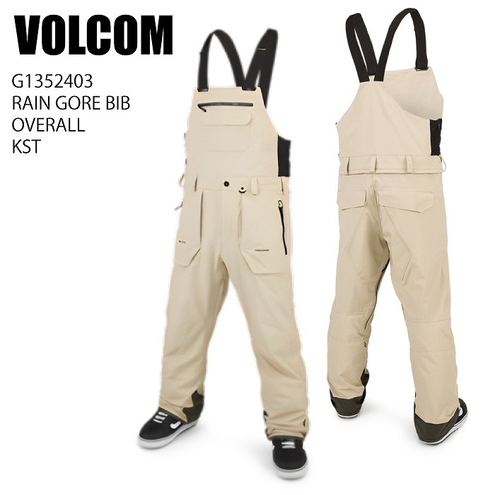 VOLCOM ボルコム G1352403 RAIN GORE BIB OVERALL KST 23-24