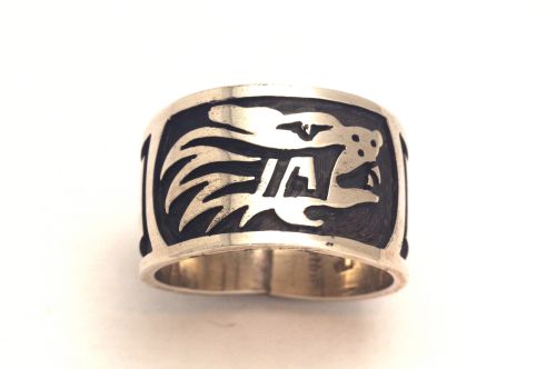 ココペリ・リング インディアンジュエリー ベラタワホングバ コヨーテ