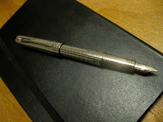 Parker Premier Fountain Pen Review - Premier Silver ST - Goldspot Pens