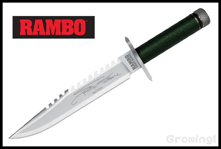 ナイフショップ グローイング！□ミニ ランボーI 公式レプリカ