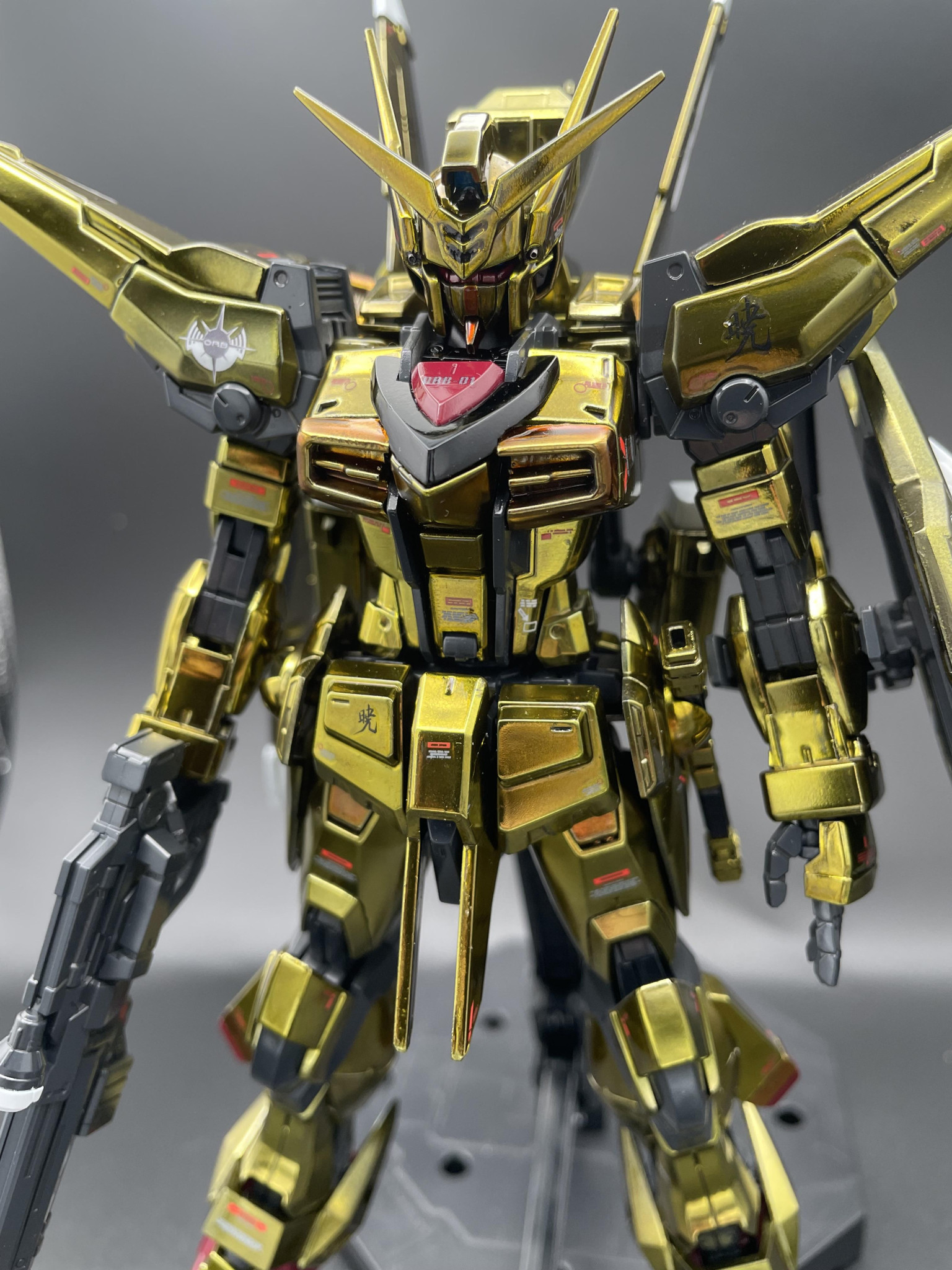 MG アカツキ(MGエールストライクRM改造)｜ふなむcさんのガンプラ作品