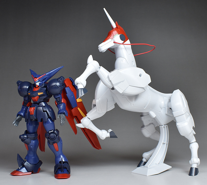 塗装完成品】RGゴッドガンダム & HGマスターガンダム 風雲再起2体