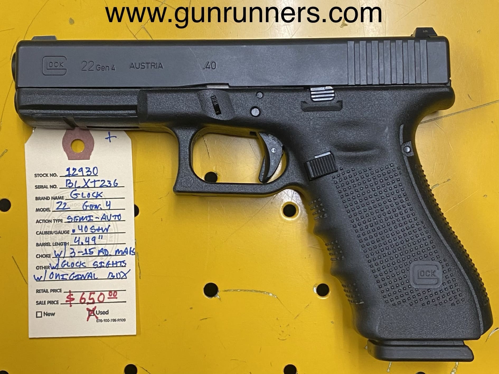 GLOCK 22 ガスガン .40 S&W グロック22 - ガスブローバック | 東京