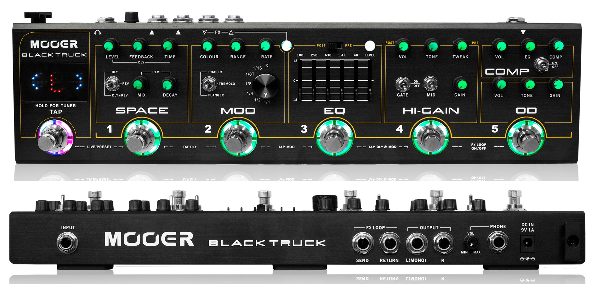 マルチエフェクター】MOOERからアナログ感覚で使用できるマルチ