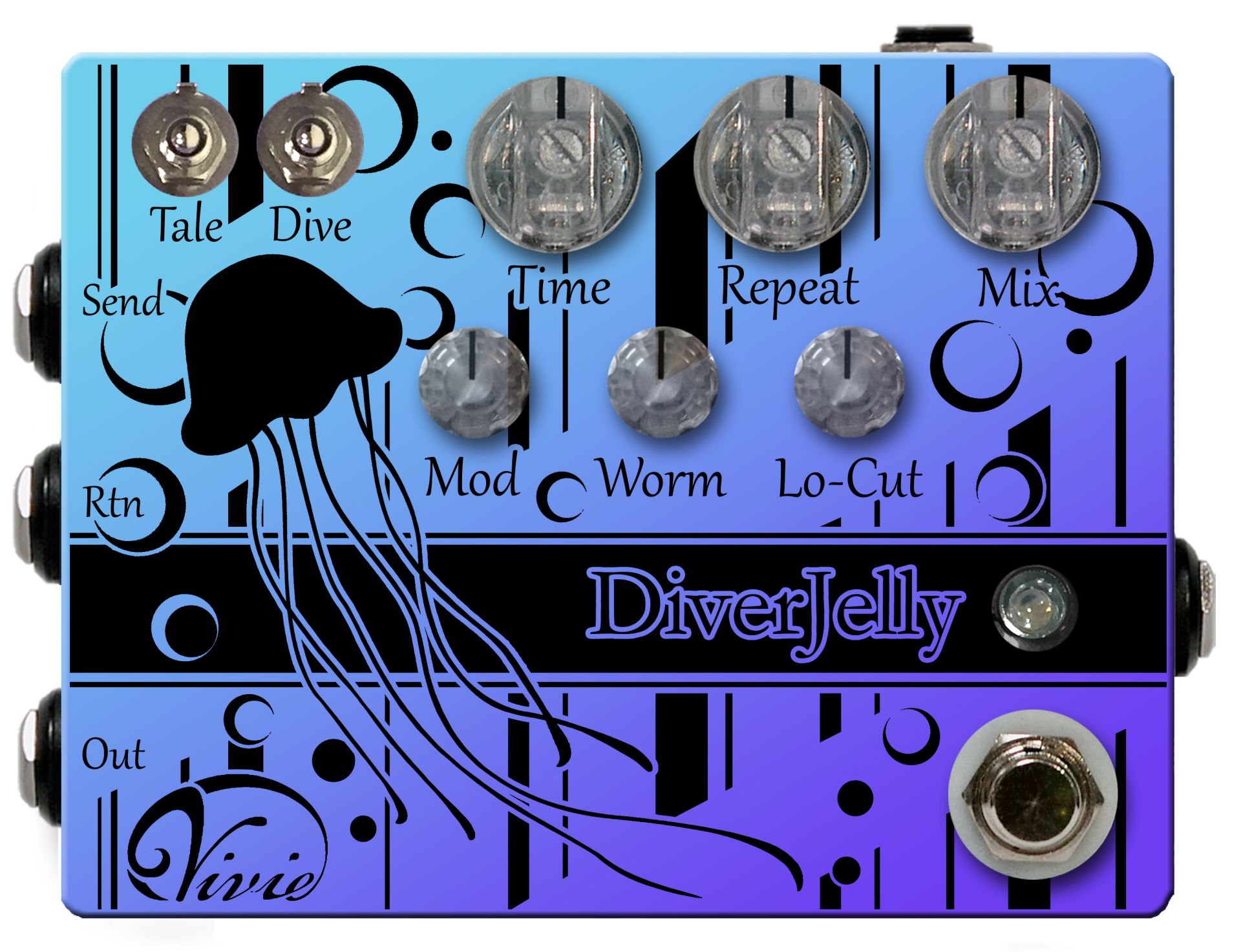 ディレイ】-ViVie-ディレイ音にだけエフェクトをかけるセンドリターン