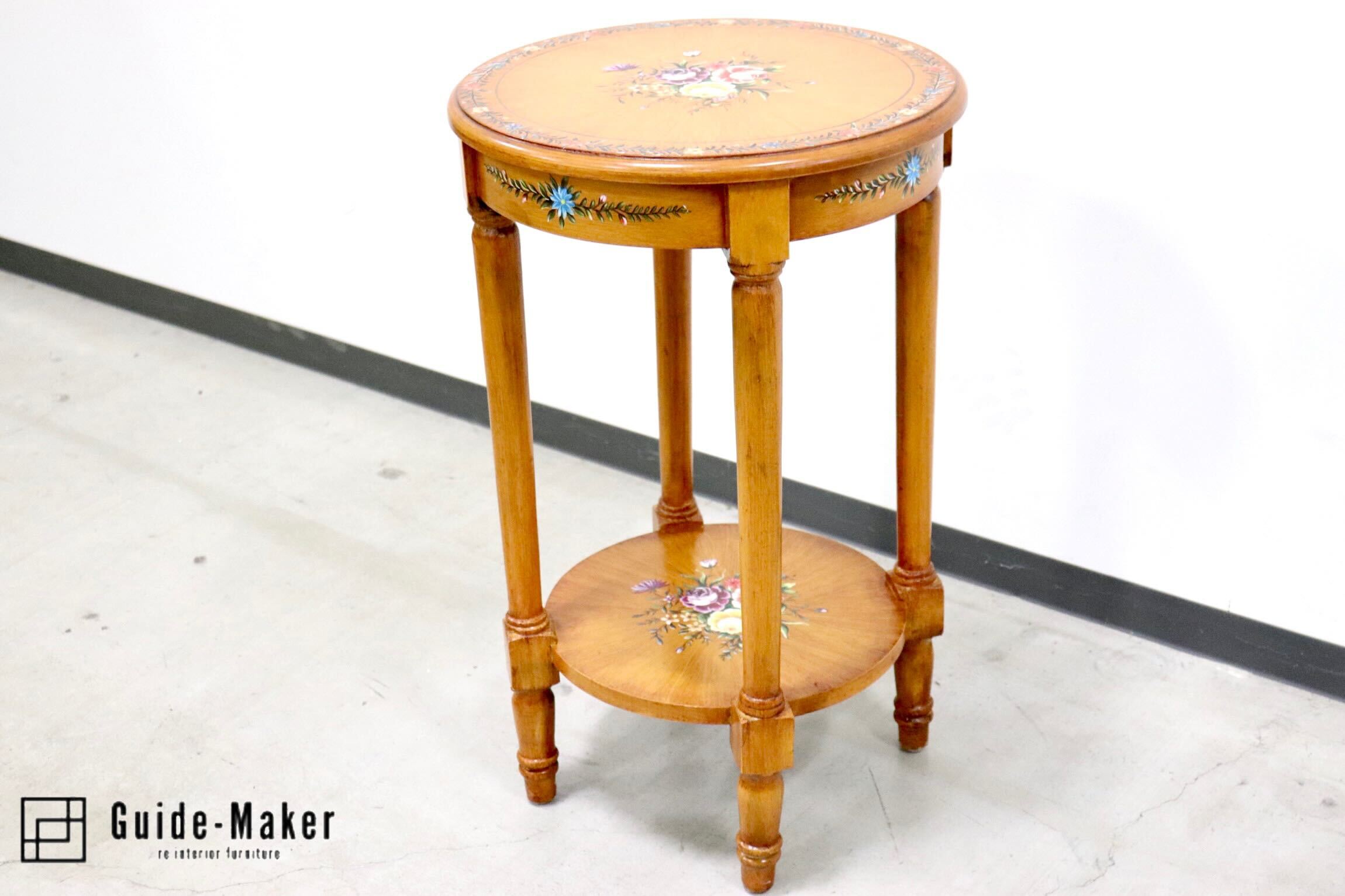 ブロカントビィンテージ花台飾り台サイドテーブル