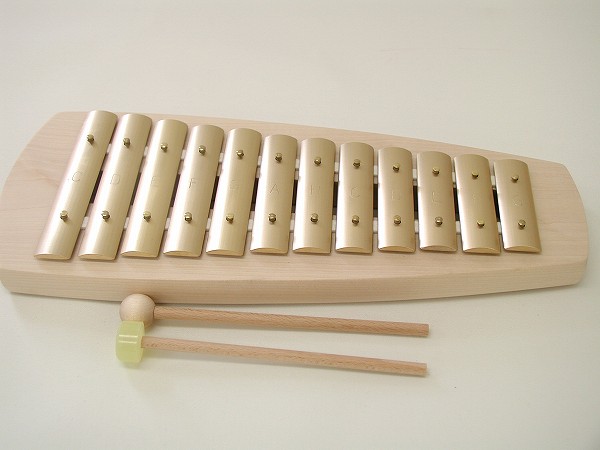 Auris アウリス 鉄琴 ダイヤトニック 12音 真鍮製 マレット3本付属