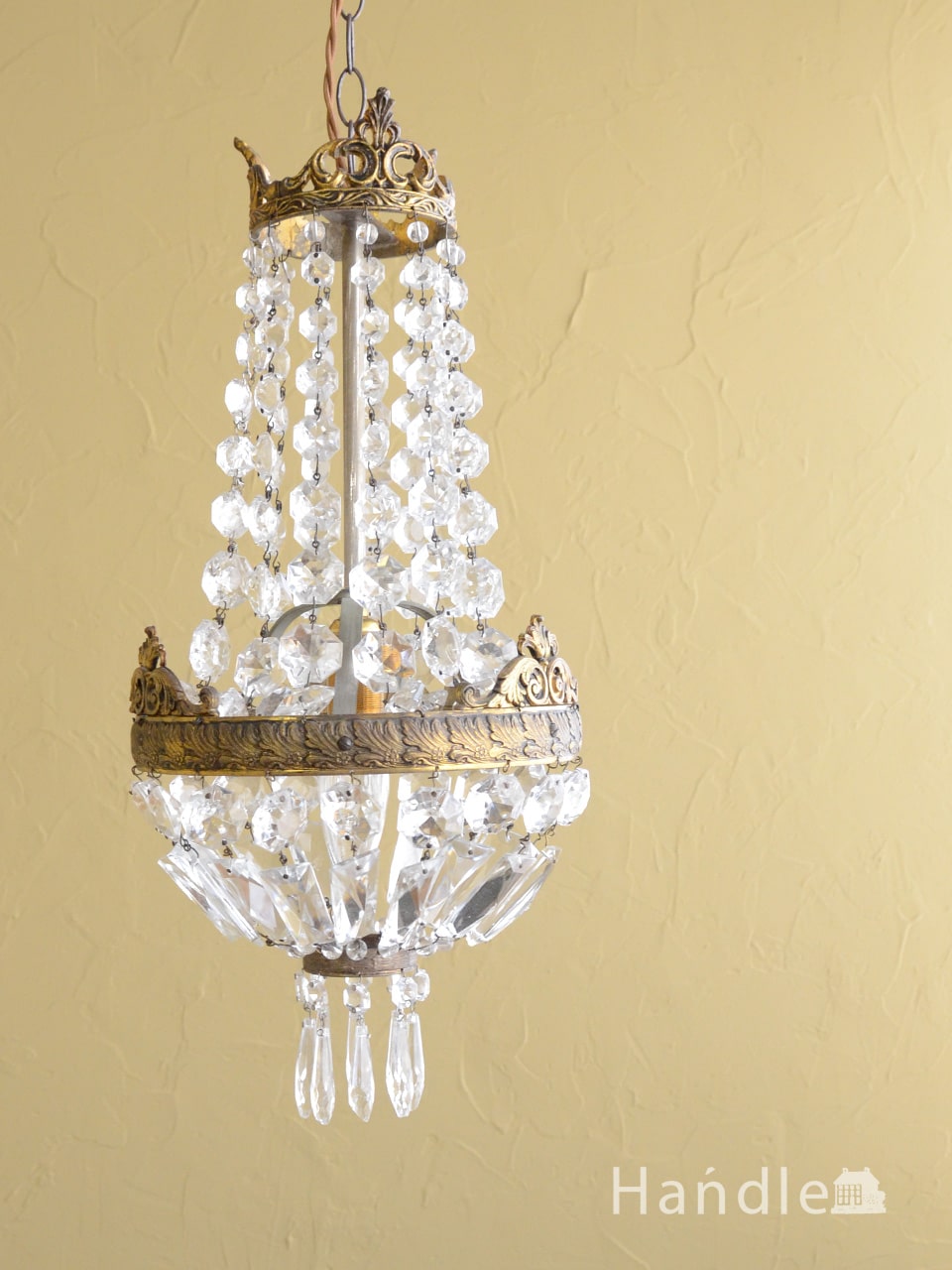 希少ジャパンヴィンテージ三菱電機無垢材4灯シャンデリア LK1744