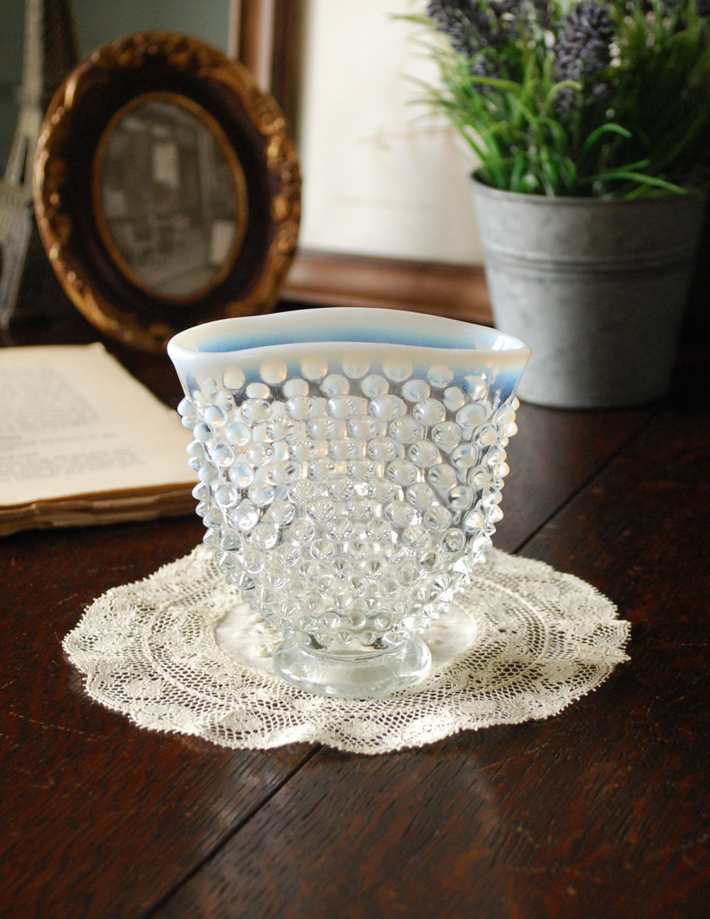 アンカーホッキング社 ムーンストーン ヴィンテージ 小物入れ 2025年