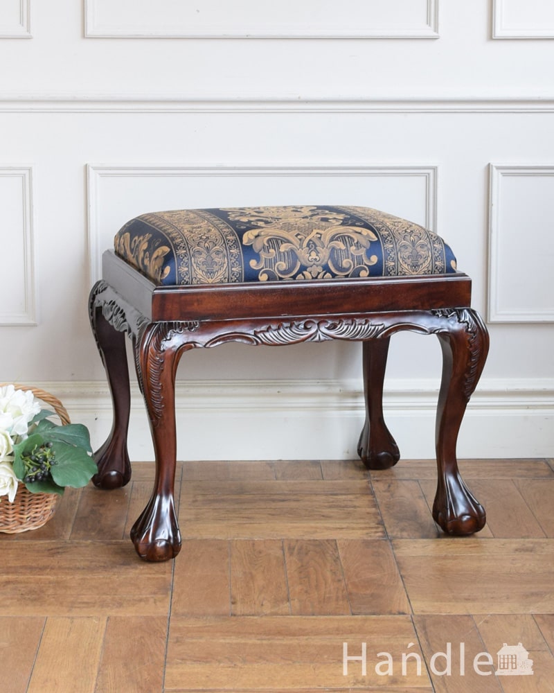 ①イギリス アンティークチェア マホガニー ボール＆クロウ マホガニー