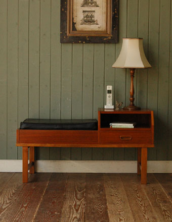 1960年代のアンティーク テレフォンベンチ(q-184-f)｜アンティーク