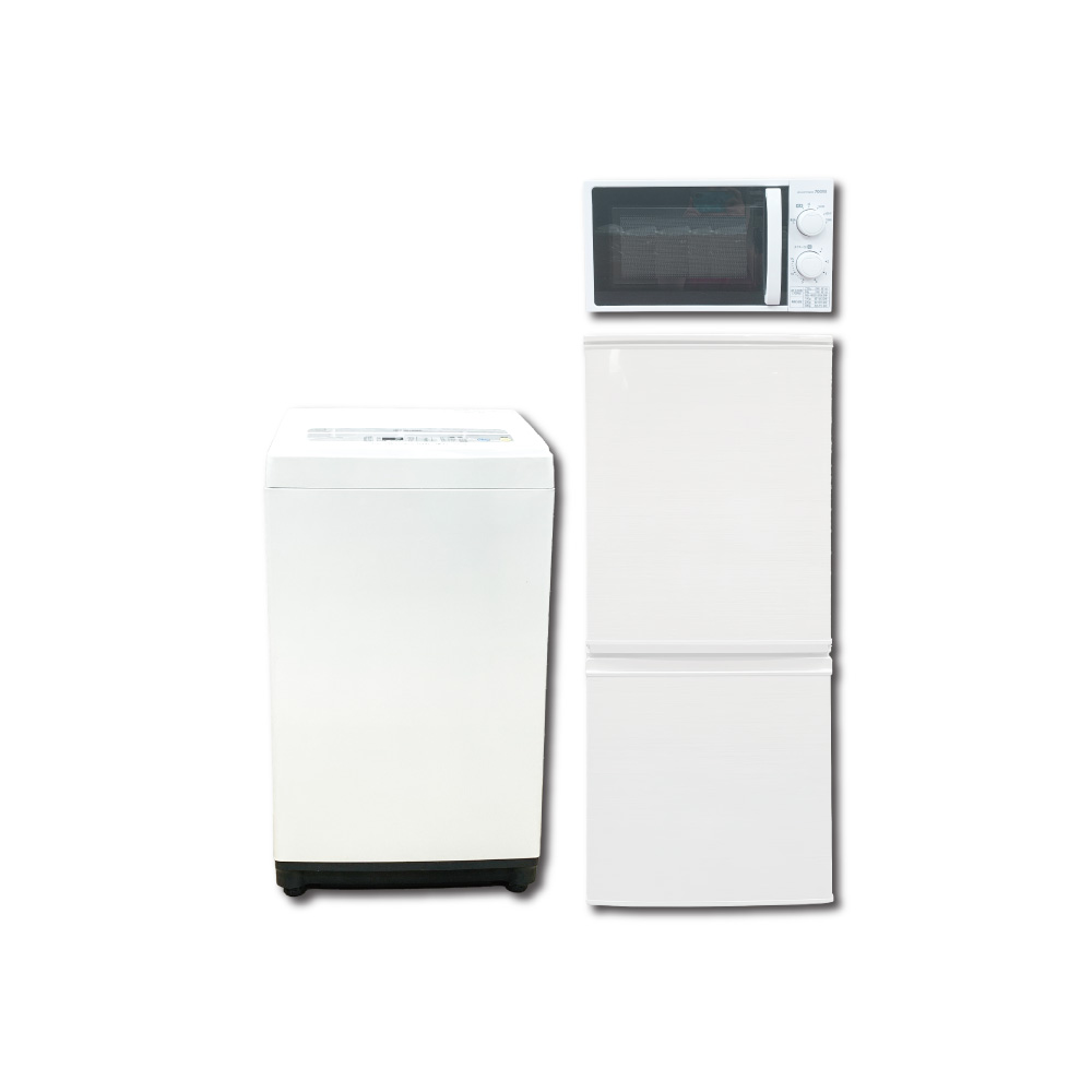 269 洗濯機 一人暮らし 冷蔵庫 小型 保証込 電子レンジ 3点セット 格安