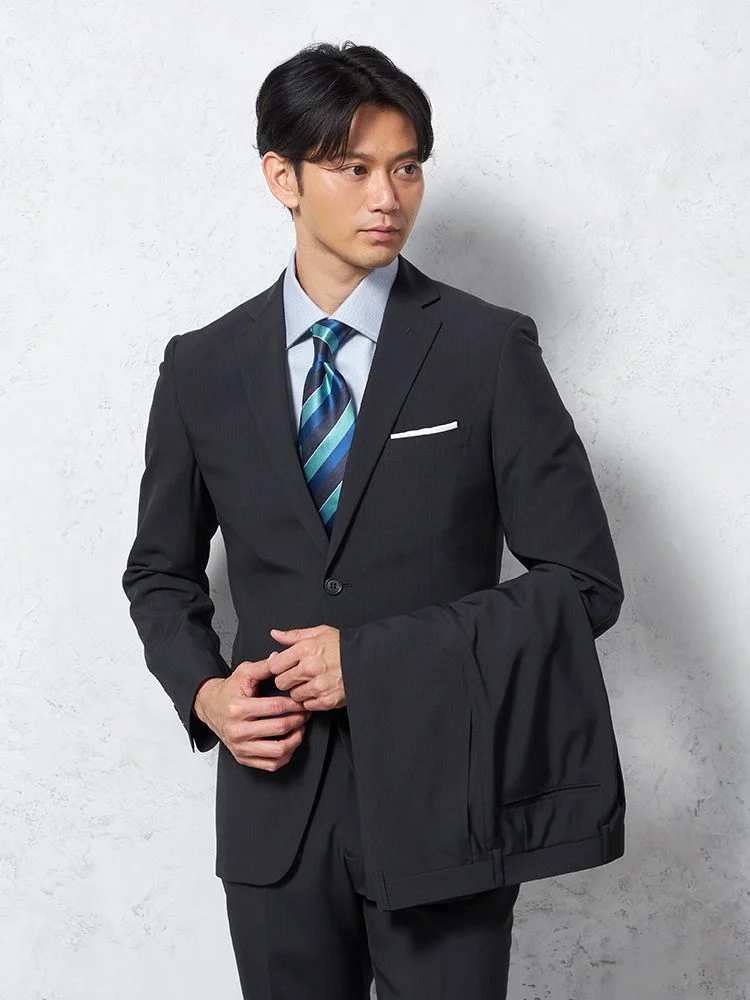 上下ウォッシャブル】スーツ 2つボタン ツーパンツ イージーケア