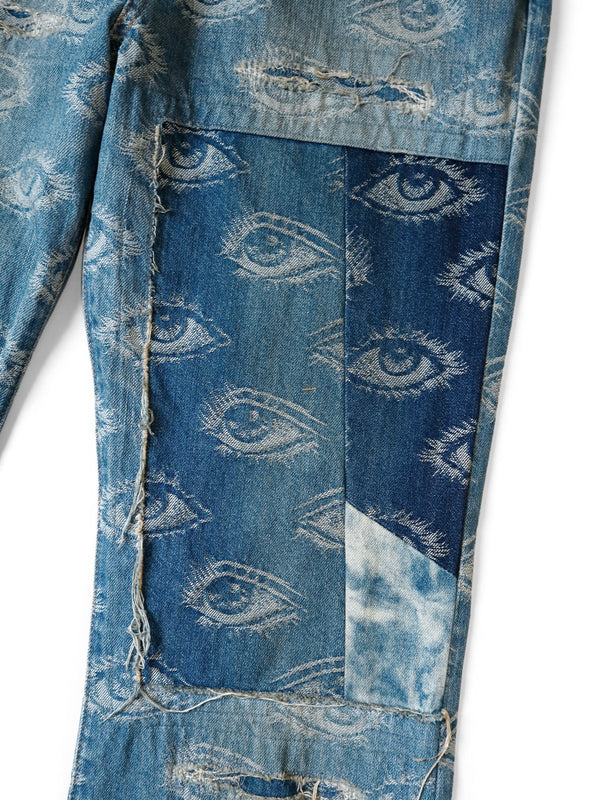 希少 KAPITAL キャピタル デニム パームツリー 再構築 プルオーバー