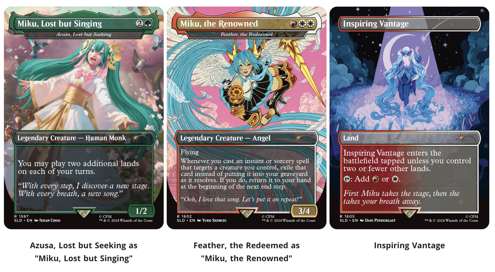 MTG Secret lair 初音ミク 日本語 foil 4種セット 春夏秋冬 MTG 初音
