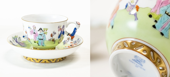 西安の黄] ラージカップ&ソーサー