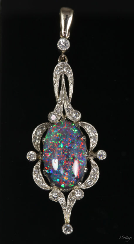 夜空みたいな0.75ctブラックオパール/ライトニングリッジ