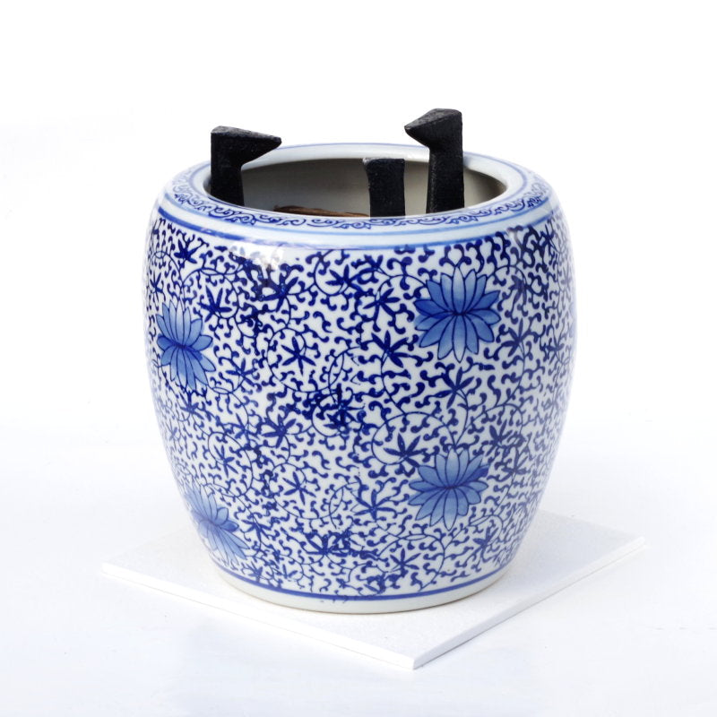 新品 手あぶり火鉢（深底） セット 大花 – 【火鉢専門通販ショップ