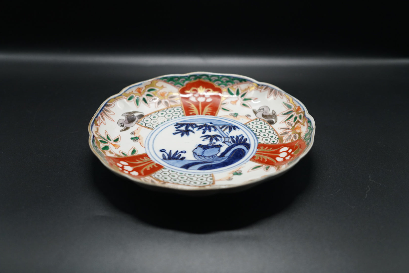 伊万里 色絵付 7寸皿