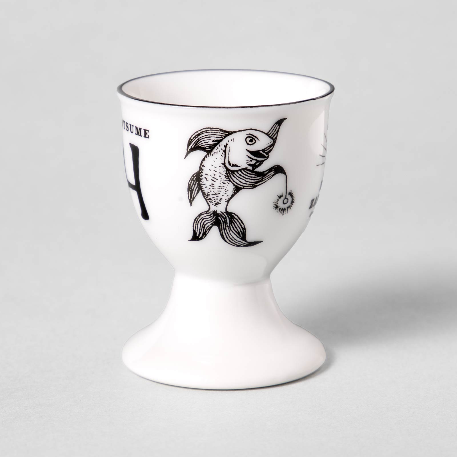 H エッグスタンド ひとつめちゃんとおきんちゃん – ボリス雑貨店