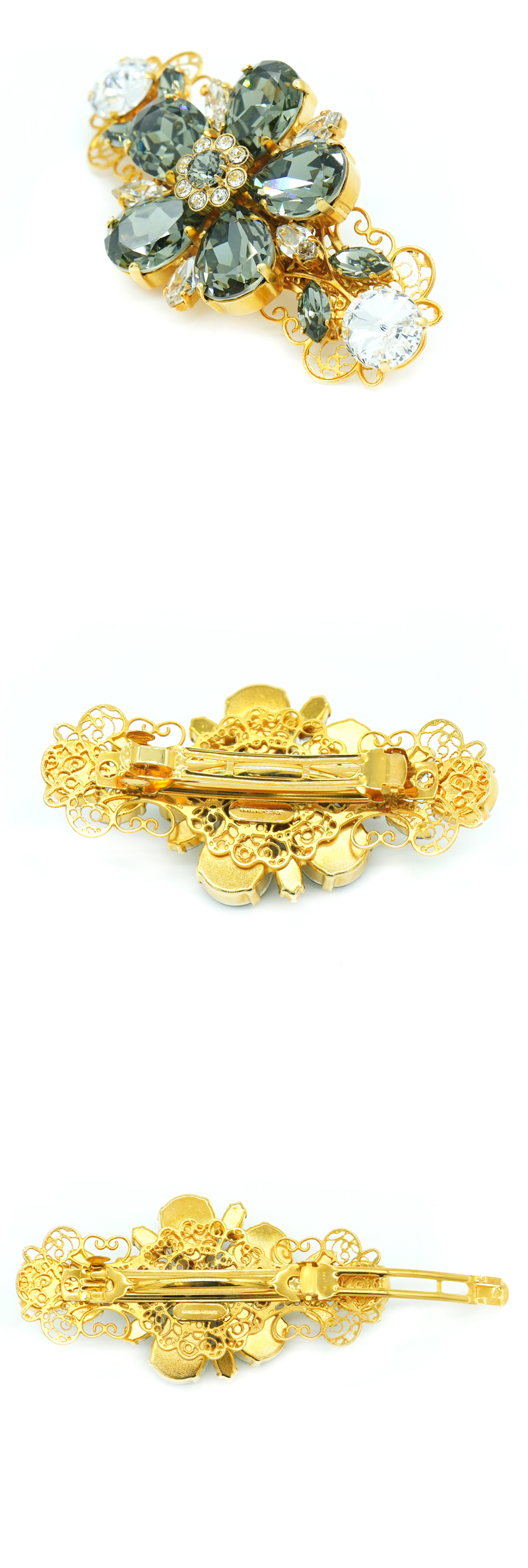 DOLCE＆GABBANA ヘアアクセサリー バレッタ 花