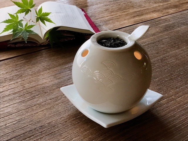 白磁茶香炉・平戸松山窯