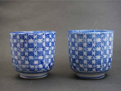 型紙印判 小紋 小猪口5客 型紙印判 小紋 小猪口5客 型紙印判