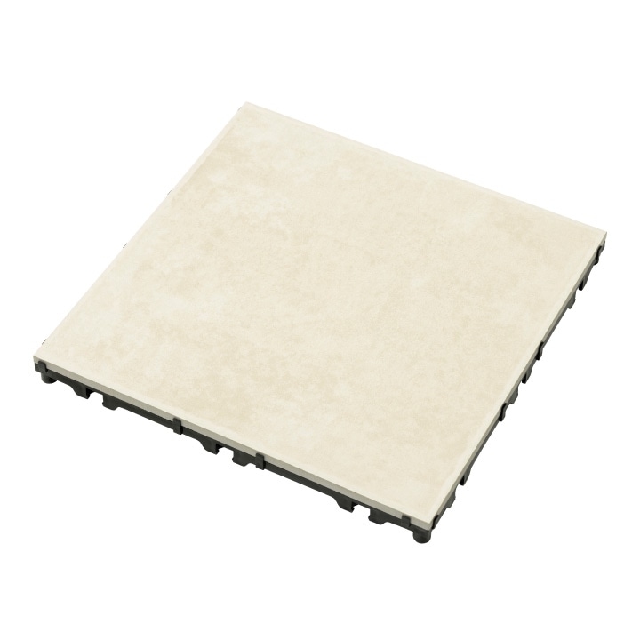 敷くだけタイル 磁器 ベージュ /A(ベージュ): デッキ・タイル・人工芝