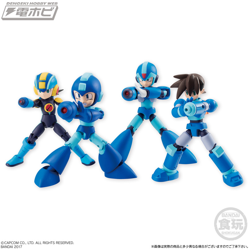 歴代ロックマンがバンダイの食玩「66アクション」シリーズに大集合