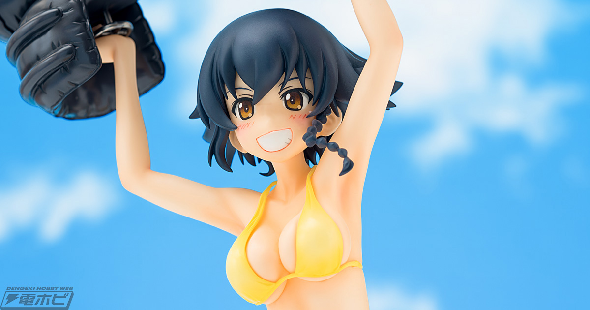 ガールズ＆パンツァー 劇場版』ペパロニが躍動感のあるポーズで水着