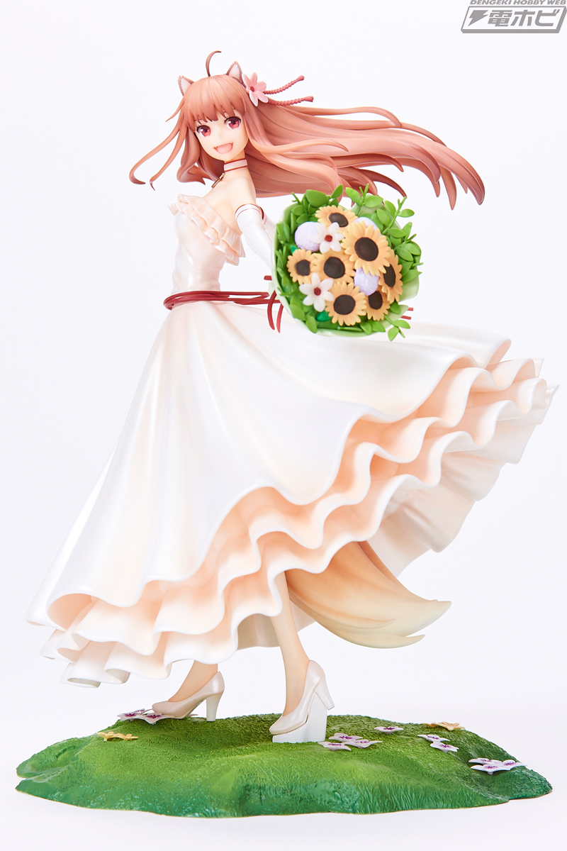 狼と香辛料』ヨイツの賢狼・ホロが華やかなウェディングドレス姿で立体