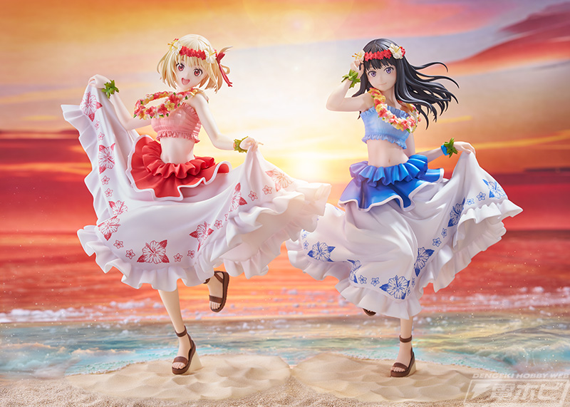 リコリス・リコイル』錦木千束と井ノ上たきながハワイVer.でフィギュア
