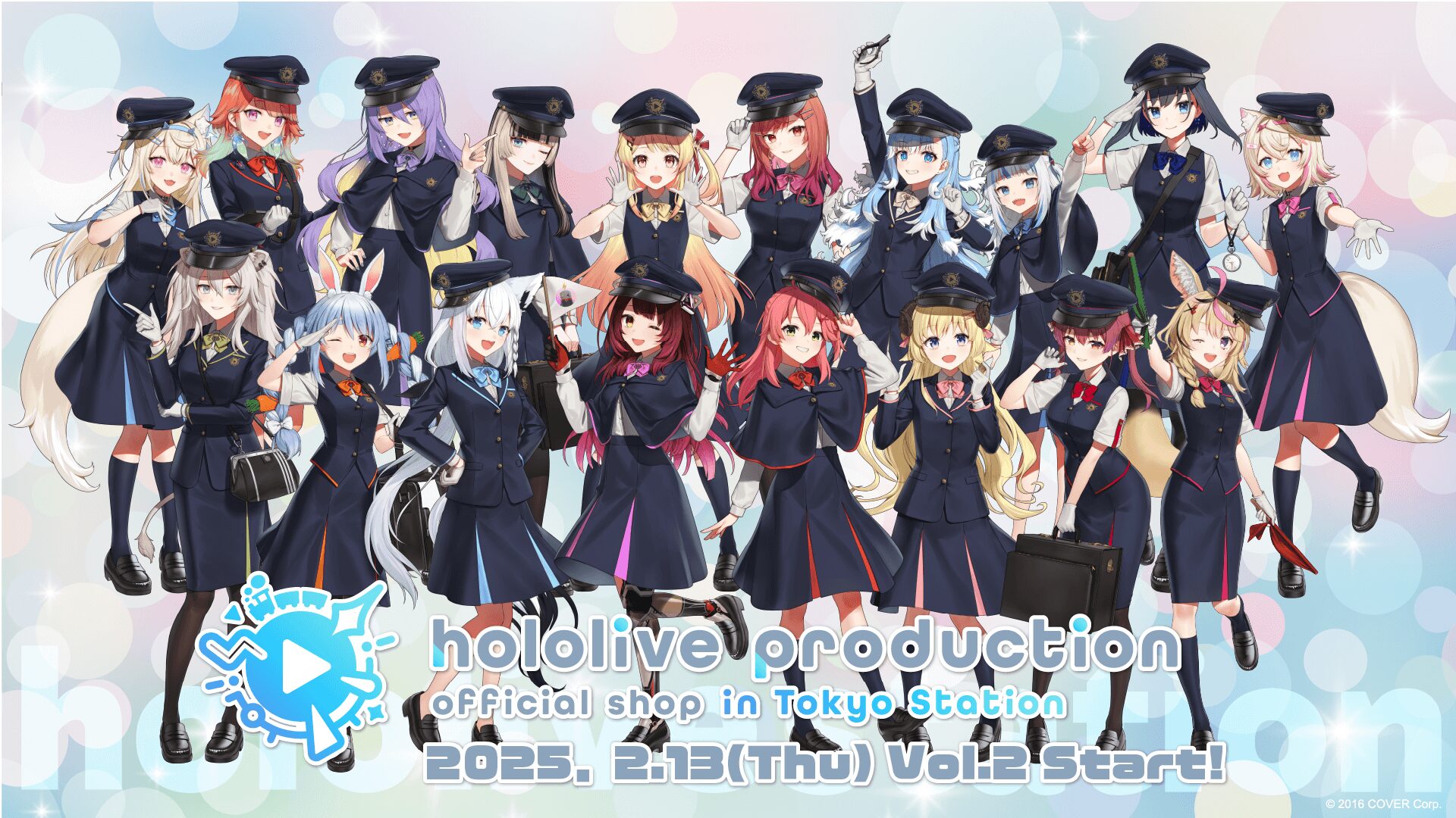 鷹嶺ルイ アクリルバッジ カード 東京キャラクターストリート hololive