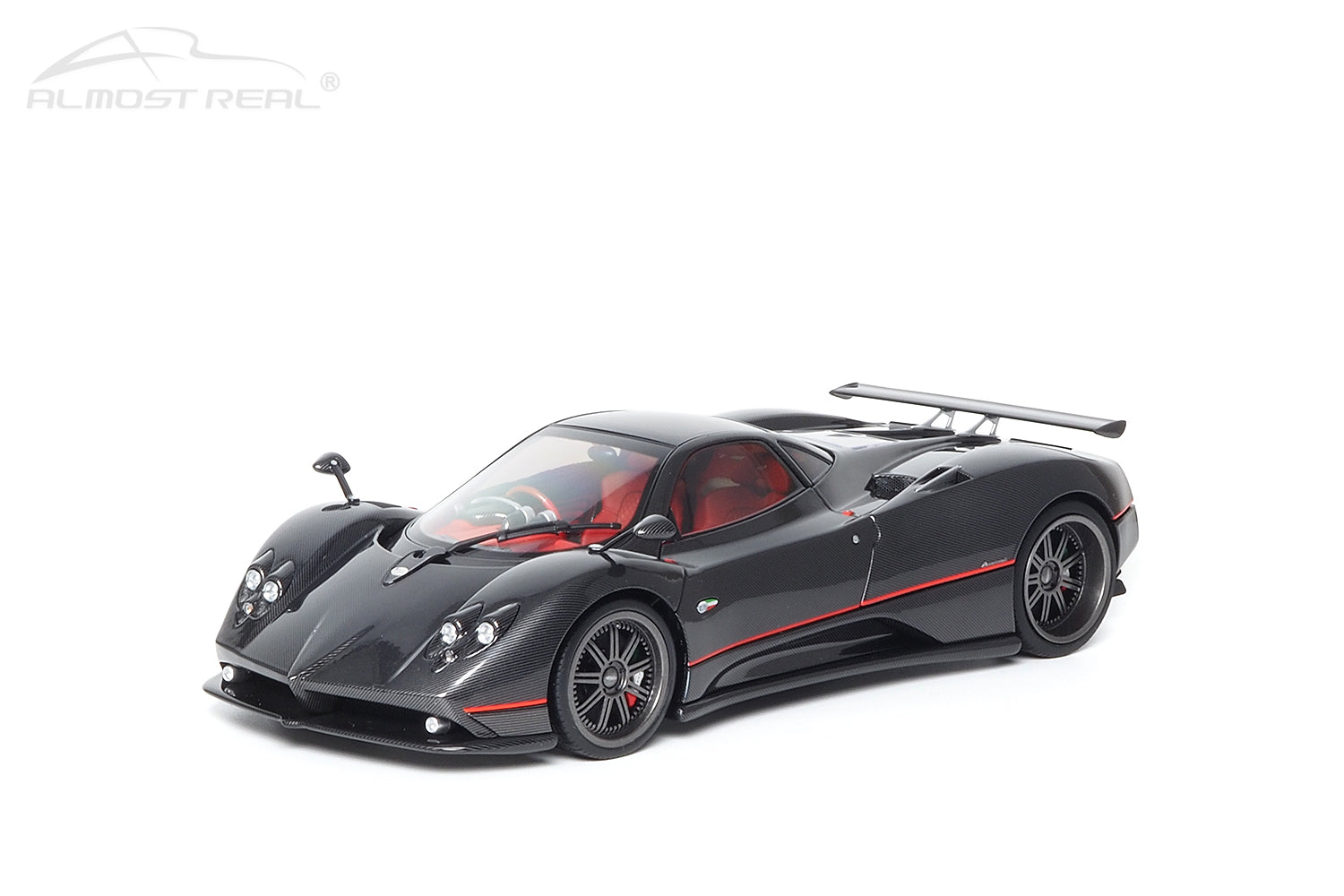 Almost Real 1:18 Pagani Zonda F - 2005 - Gloss Carbon Black with