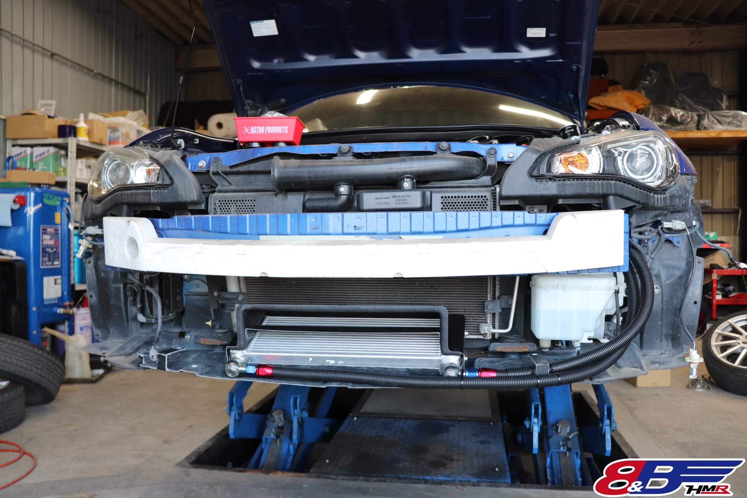 デモカーBRZ】オートファクトリーのオイルクーラー装着 – 8&B HMR