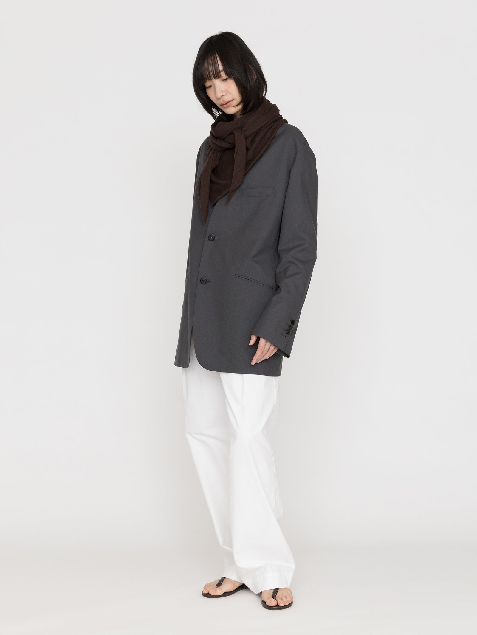 ASAUCE MELER | CA SI シアートライアングルストール AM26S-ST255 – H+