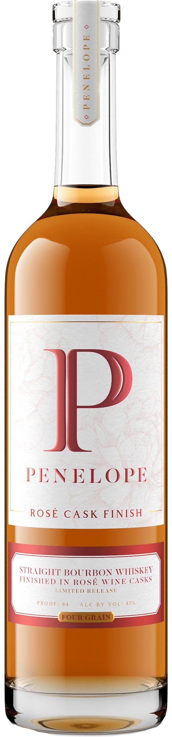 Penelope Bourbon Rosé Cask Finish Straight Bourbon Whiskey 750ml