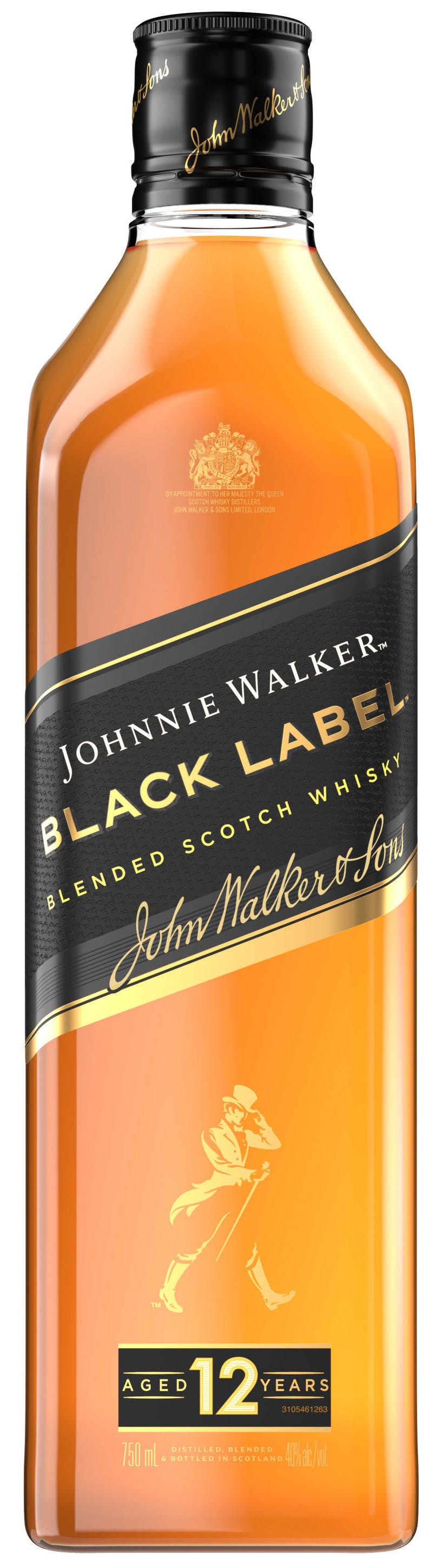 Johnnie Walker Black Label Blended Scotch Whisky 12 year old 750ml