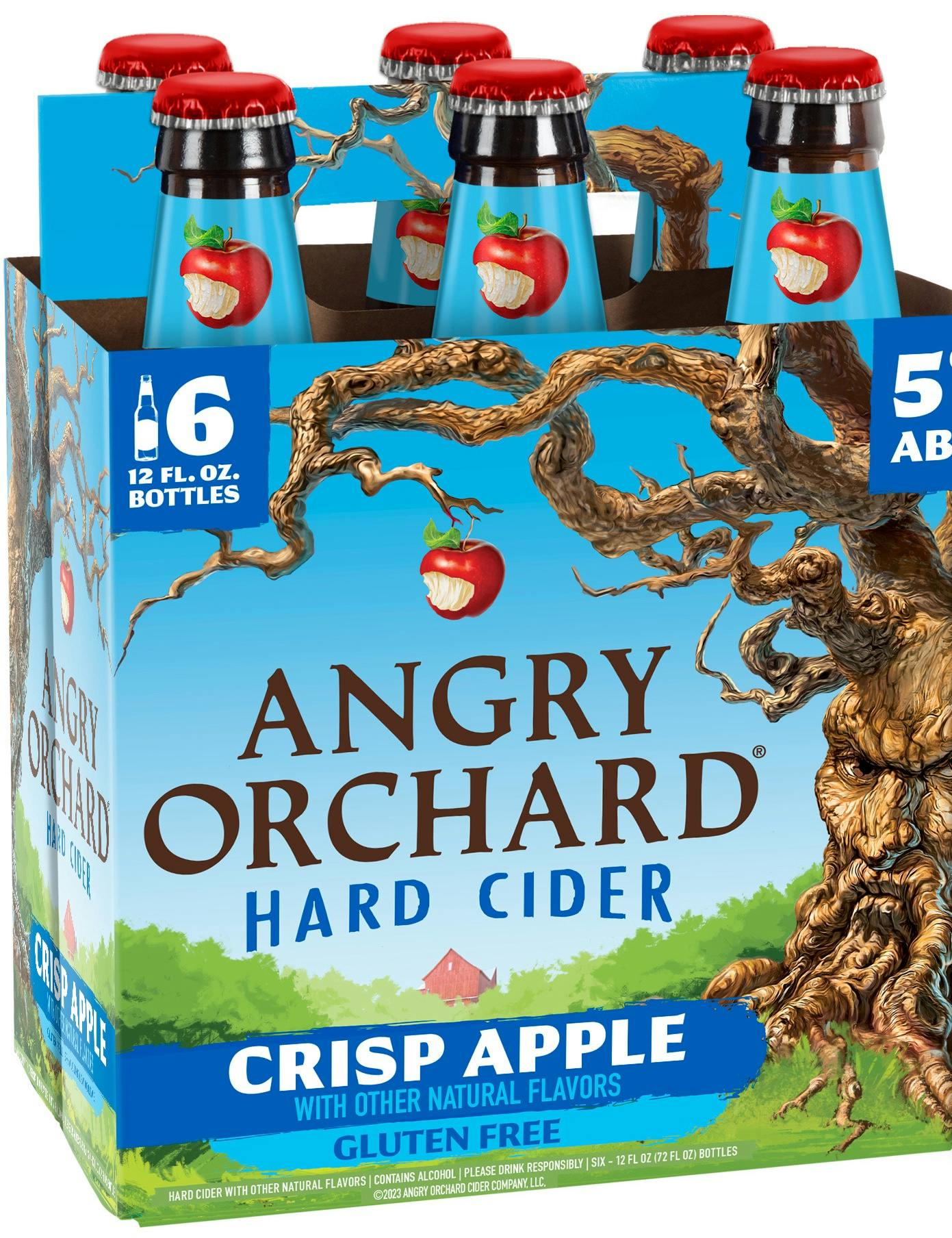 Angry Orchard Crisp Apple Hard Cider 6 pack 12 oz. Bottle - Bottle