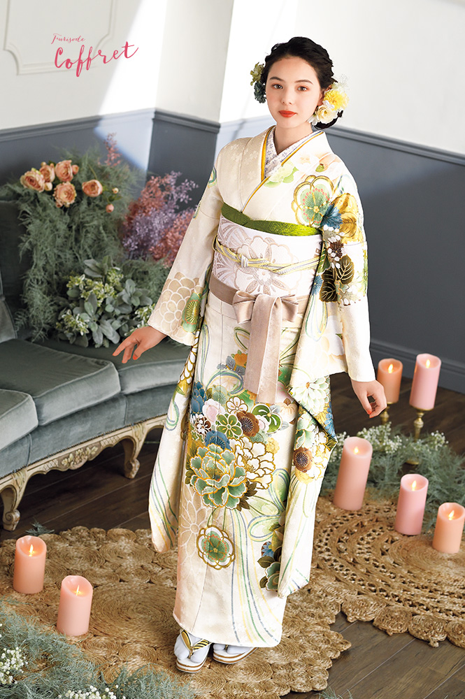 振袖 豪華 刺繍 小売 金彩 紋意匠 身丈164cm 撥水加工済 メーカー品