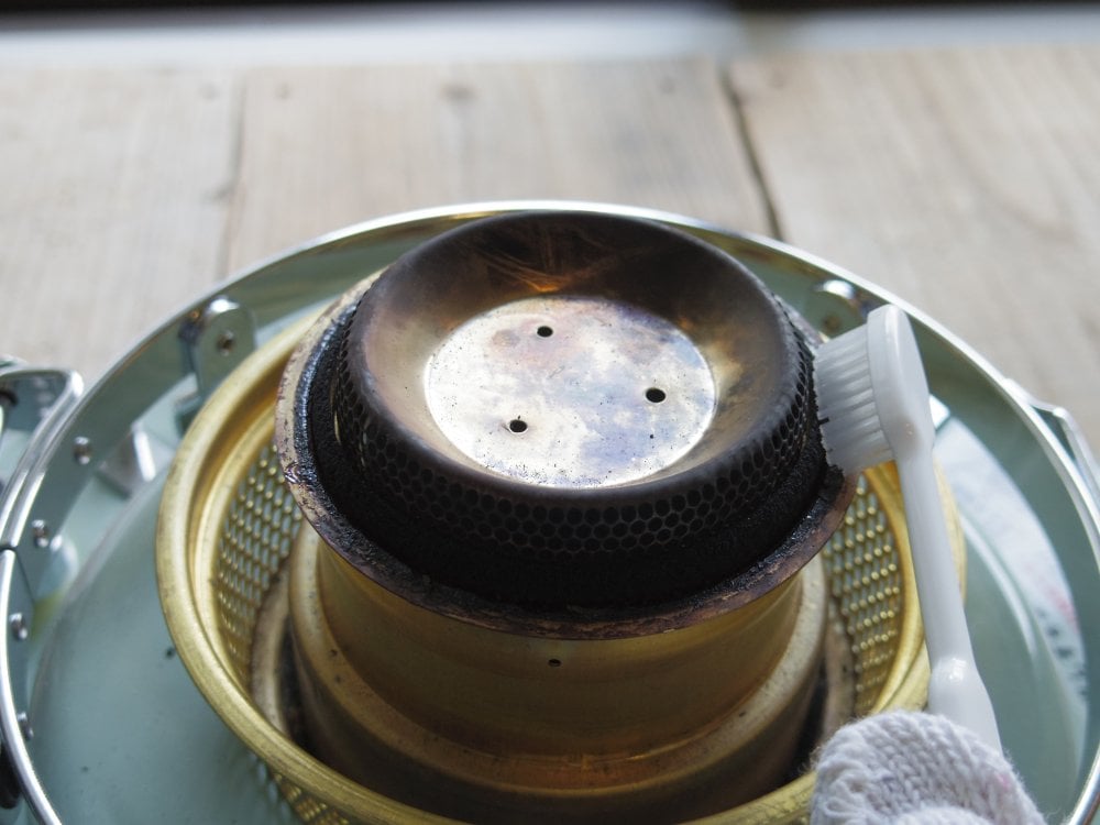 アラジンメンテナンス済。純正芯交換済。取り扱い説明書。グリーン