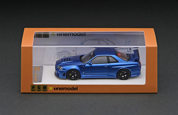PGM-430101-1 1/43 Nismo R34 GT-R Z-tune Metallic Blue | LINE UP