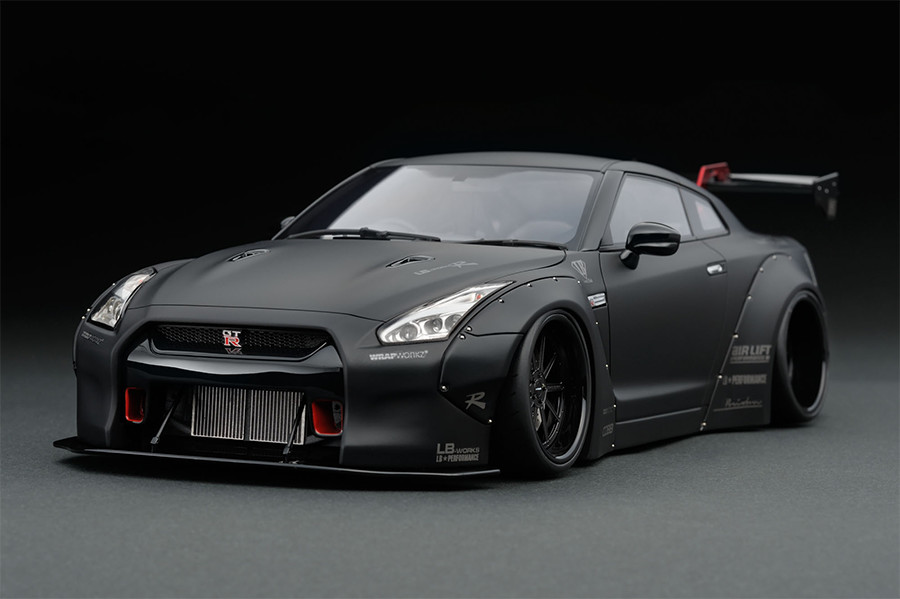 IG0693 1/18 LB-WORKS GT-R (R35) Matte Black | LINE UP | ignition