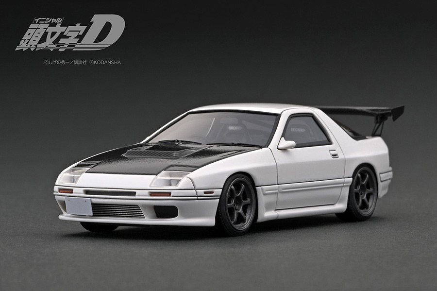 IG2878 1/43 INITIAL D Mazda Savanna RX-7 Infini (FC3S) White With